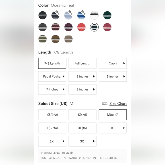 HALARA High Waisted Drawstring Striped Pocket Leggings Oceanic Teal NWT Medium - Picture 16 of 16